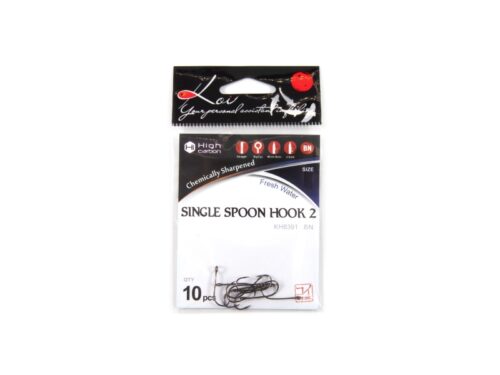 Крючки KOI SINGLE SPOON HOOK 2 INT BN 10 шт.