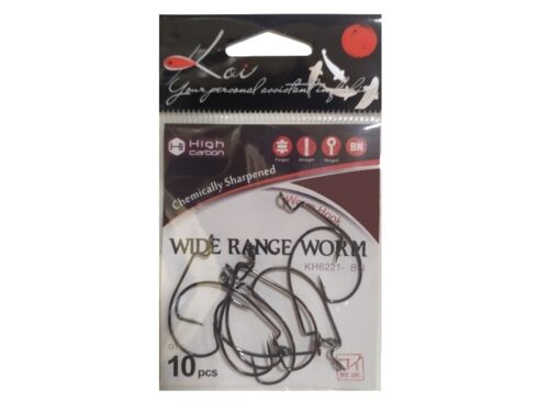 Крючки офсетные KOI WIDE RANGE WORM BN