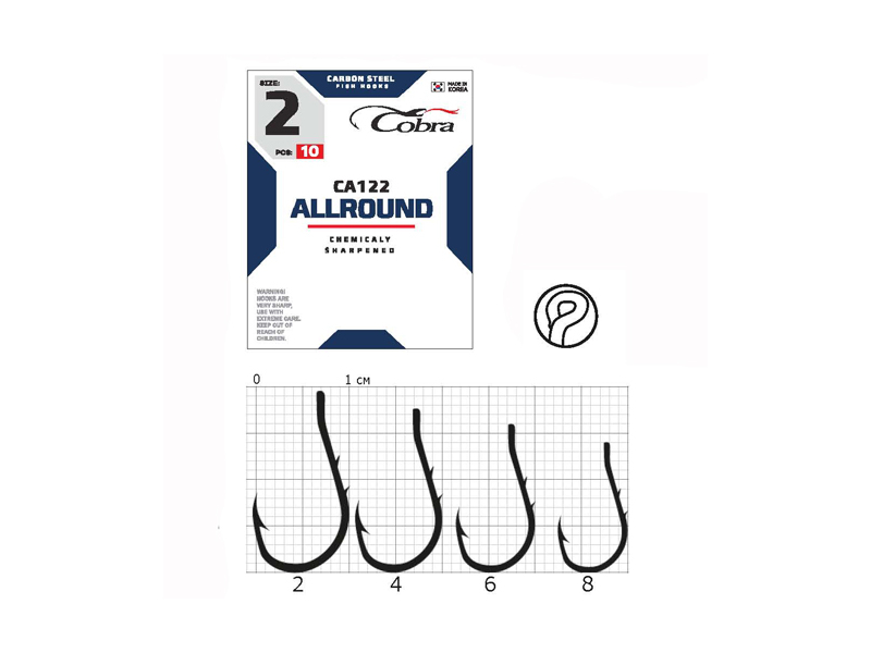 Крючки Cobra ALLROUND CA122