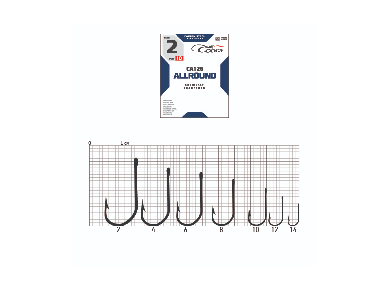 Крючки Cobra ALLROUND CA126