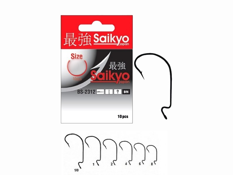 Крючки офсетные Saikyo 2312