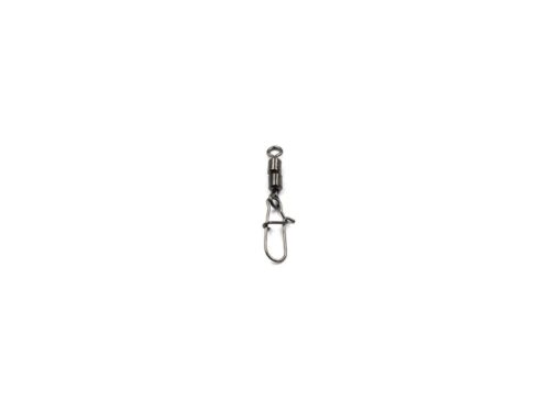 Вертлюг с карабином Namazu ROLLING RIBBED SWIVEL WITH NICE SNAP BN